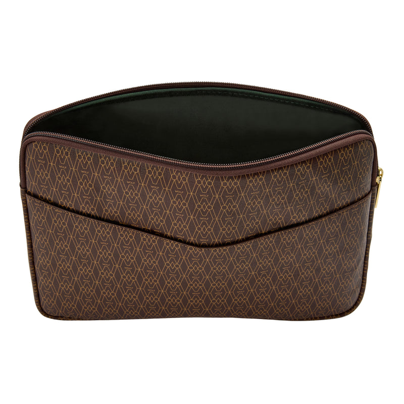 SIGNATURE Brown Laptop Zip Case