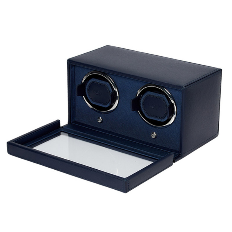 Navy CUB Double Watch Winder with Cover