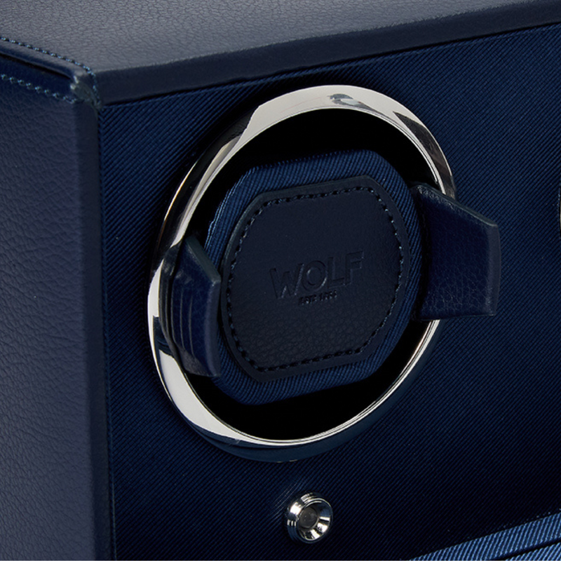 Navy CUB Double Watch Winder with Cover