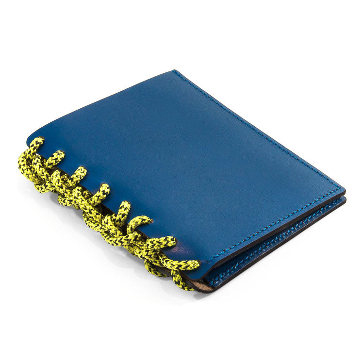 Traffic Blue Felrigg Leather and Rope Wallet Adeum