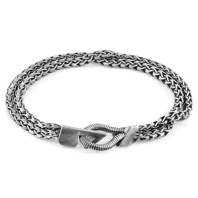 Brixham Mooring Silver Chain Bracelet Adeum