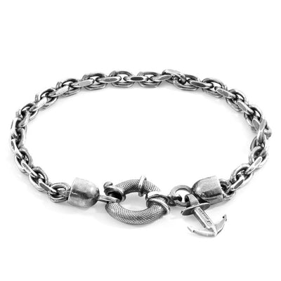 Salcombe Mooring Silver Chain Bracelet Adeum