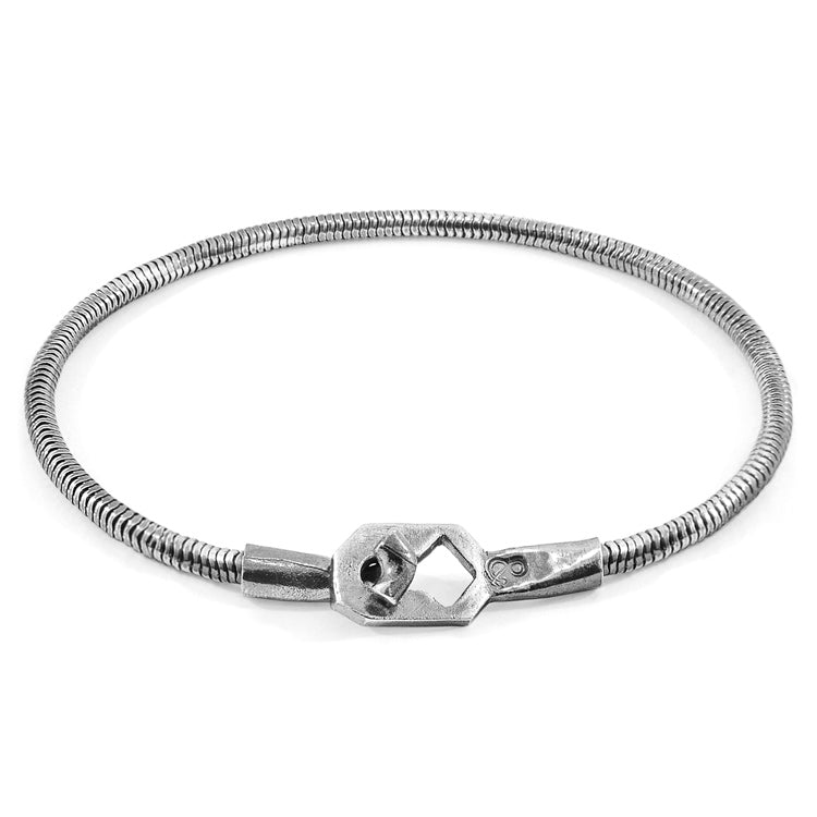 Tenby Mooring Silver Chain Bracelet Adeum