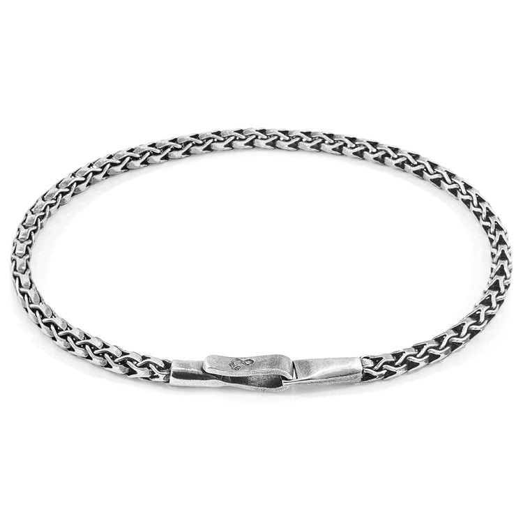 Bowspirit Sail Silver Chain Bracelet Adeum