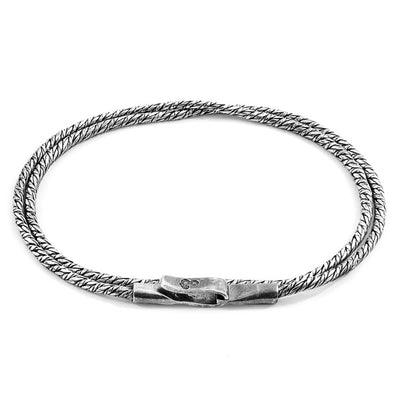 Forestay Double Sail Silver Chain Bracelet Adeum