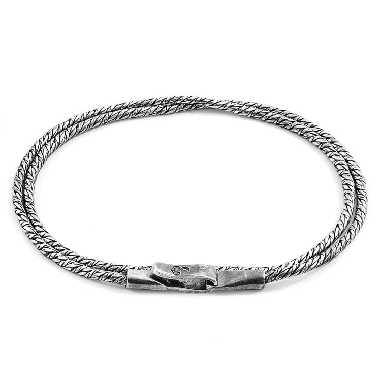 Forestay Double Sail Silver Chain Bracelet Adeum