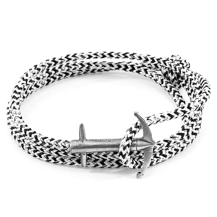 Admiral Anchor Silver And Rope Bracelet Adeum