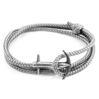 Admiral Anchor Silver And Rope Bracelet Adeum