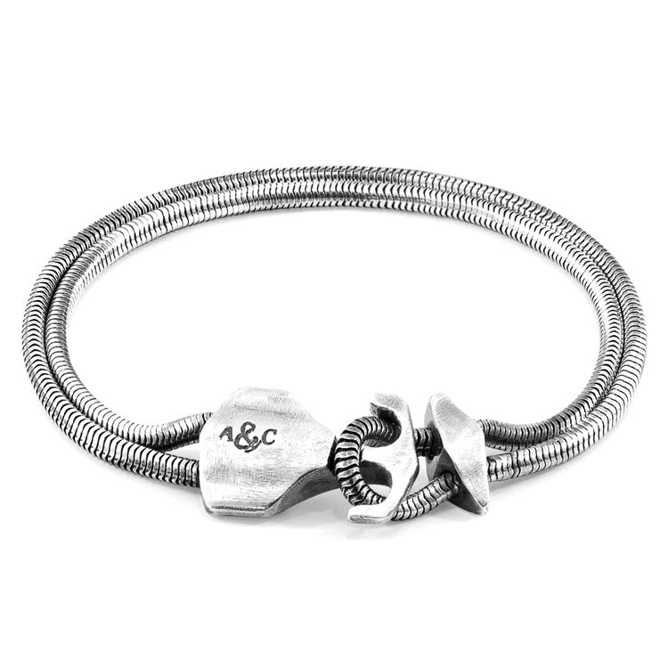 Delta Anchor Silver Chain Bracelet Adeum