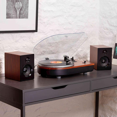 Camden Vinyl Record Player with Matching Bookend Speakers Adeum