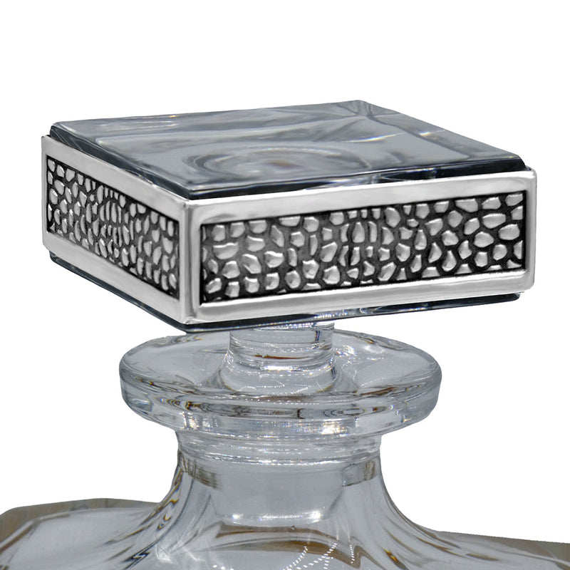 650ml Manhattan Rectangular Pewter Decanter Adeum