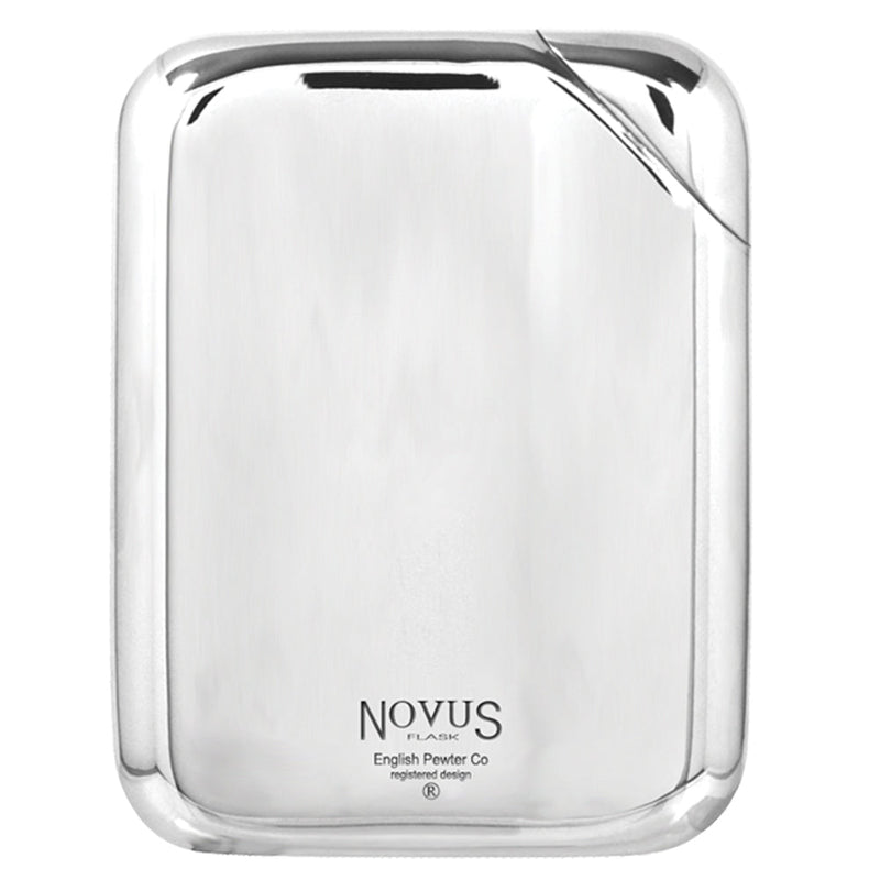 Novus Pewter Hip Flask with Leather Pouch Adeum