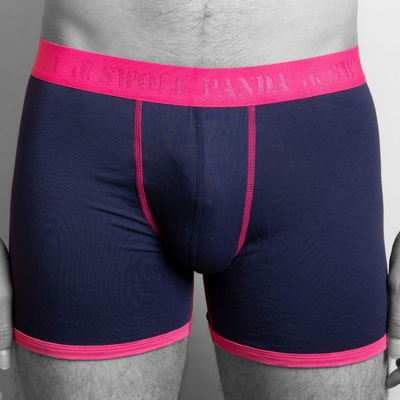 Bamboo Boxers 2 Pack - Pink / Navy & Sharks Adeum