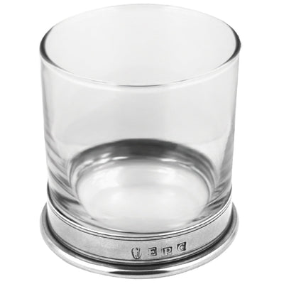 11OZ Vogue Pewter Whiskey Glass Tumbler Set of 2 Adeum