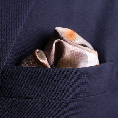 'Six!' Silk Pocket Square Adeum