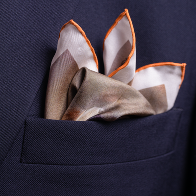 'Six!' Silk Pocket Square Adeum