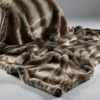 Alaska Rabbit Faux Fur Throw Adeum