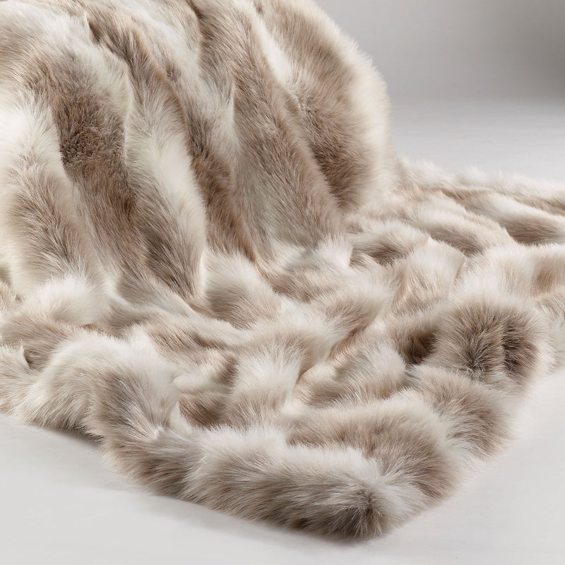 Reindeer Faux Fur Throw Adeum