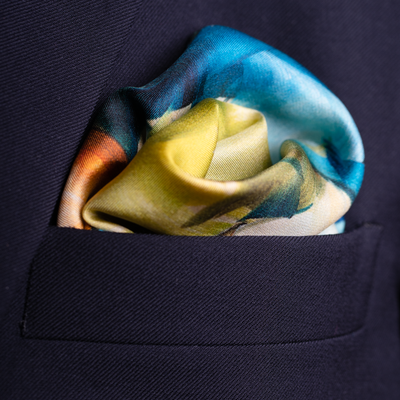 'Golf Swing' Silk Pocket Square Adeum