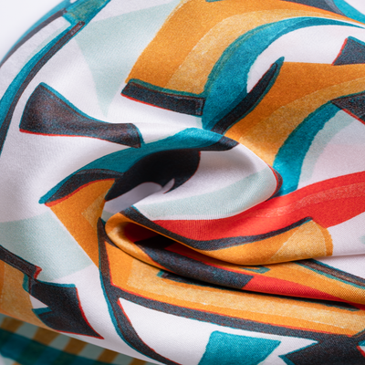 'World Class Scrummage' Silk Pocket Square Adeum