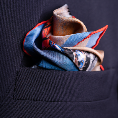 'The Jump' Silk Pocket Square Adeum